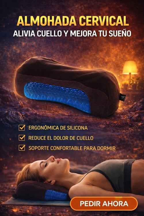 ALMOHADA CERVICAL ALIVIA CUELLO Y MEJORA TU SUEÑO