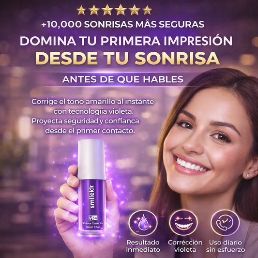 FÓRMULA VIOLETA, EQUILIBRA EL COLOR Y MEJORA EL BRILLO DENTAL