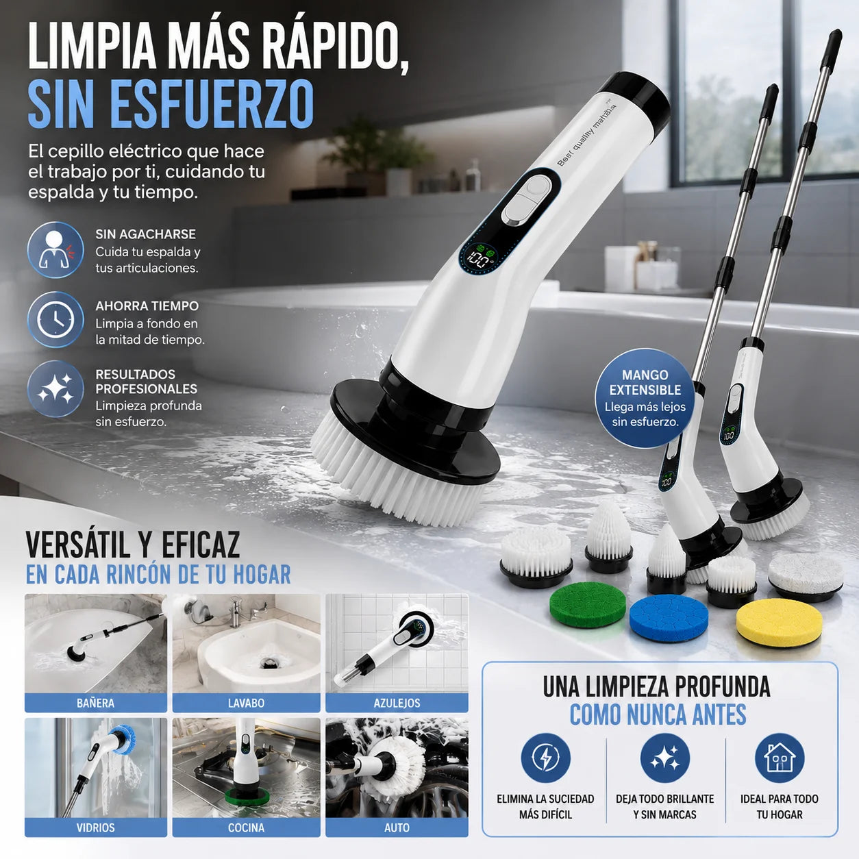 LIMPIA TU HOGAR, SIN FROTAR NI AGACHARTE