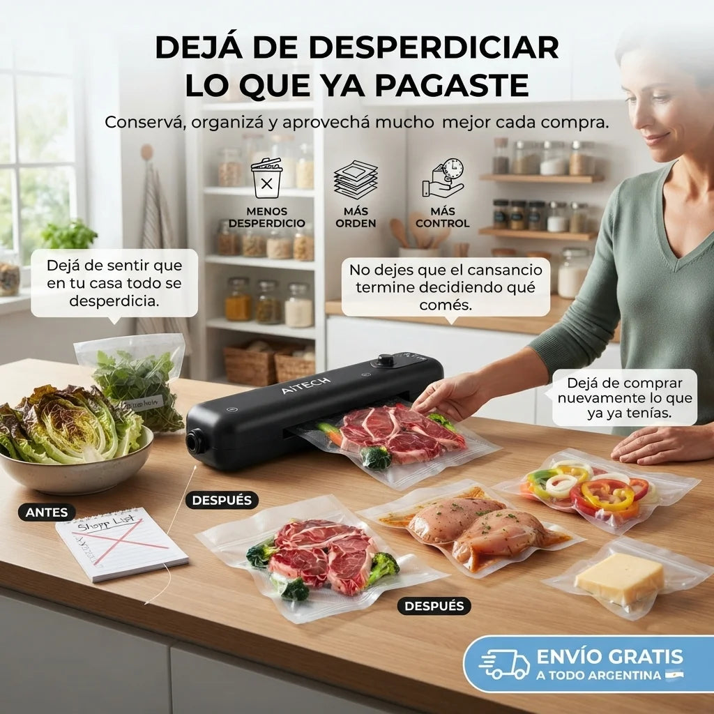 COMPRÁS UNA VEZ. CONSERVÁ MÁS. TIRÁS MENOS.